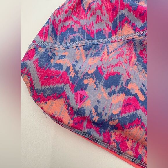 Ivivva by Lululemon Girls Blue Patterned Running Shorts Size 14 - Picture 4 of 8